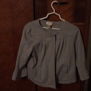 Cute sweatshirt material cardigan